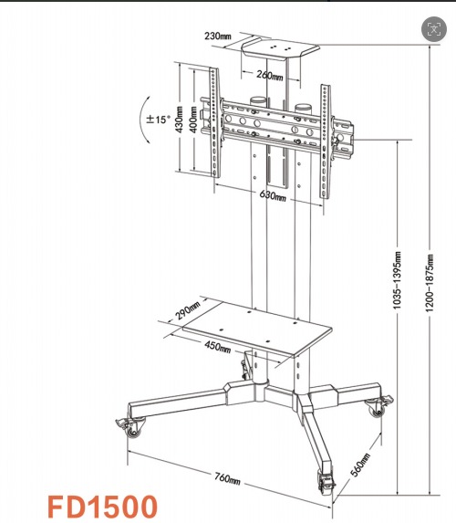 SOPORTE PEDESTAL 32" 70" - Imagen 3