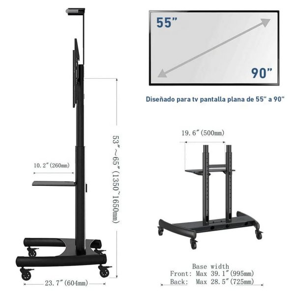 SOPORTE DE PEDESTAL 55" 90" - Imagen 2