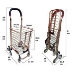 COCHE CANASTILLA ESCALERA 39x27x100 40 KG