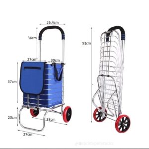 COCHE CANASTILLA LLANTA ROJA KG40